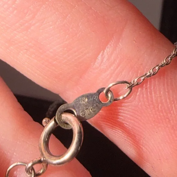 Kay Jewelers Silver Heart Pendant Necklace with Accent Stone - Picture 5 of 8